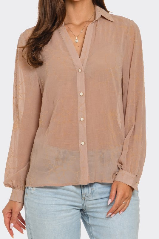 Elle flower shirt