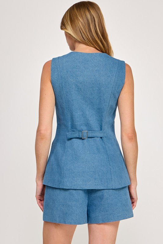 Amelia Jeans short set