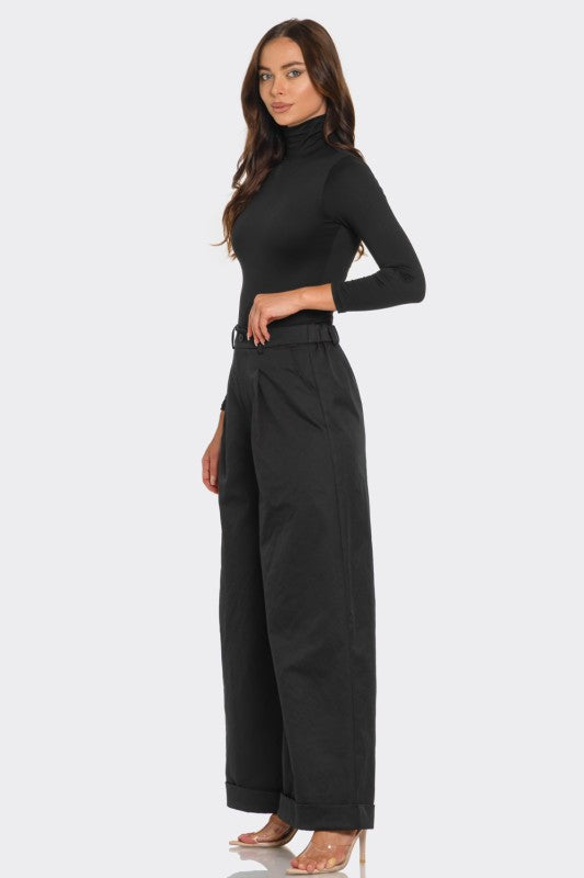 long elastic pants