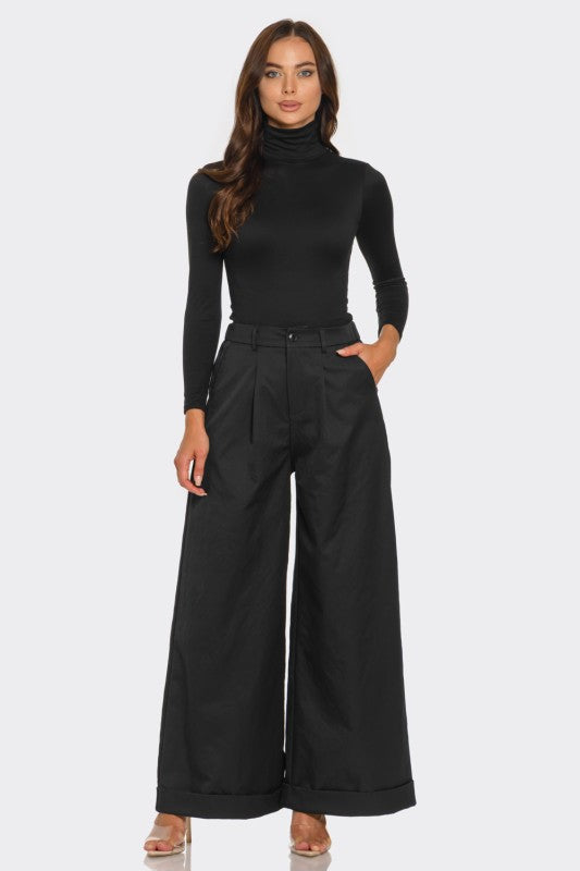 long elastic pants