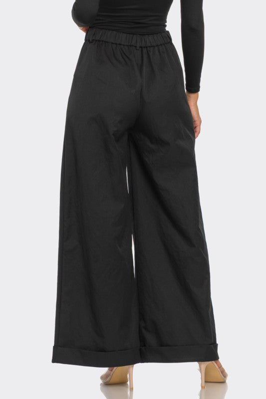long elastic pants