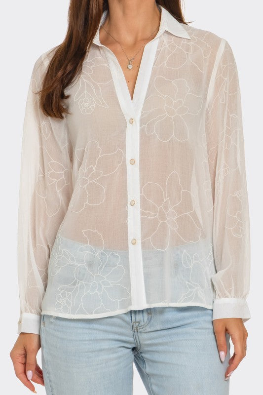 Elle flower shirt
