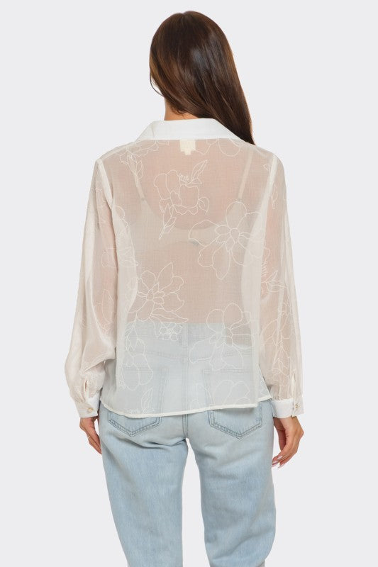 Elle flower shirt