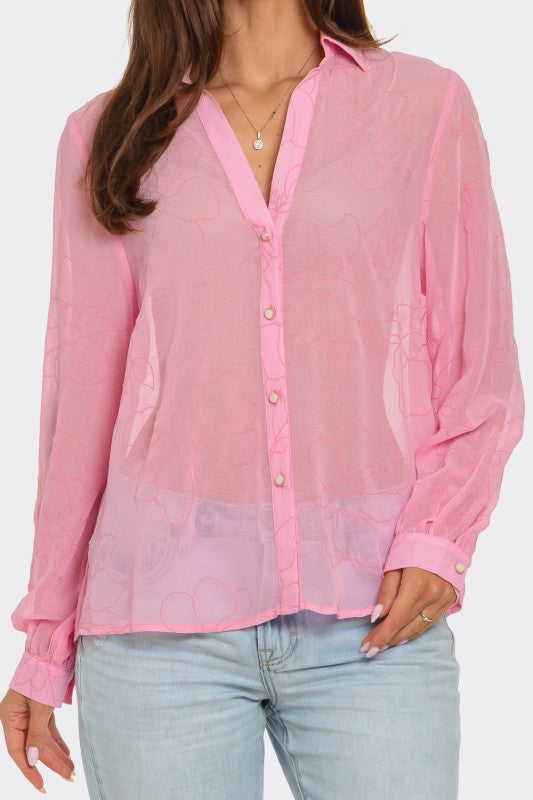 Elle flower shirt